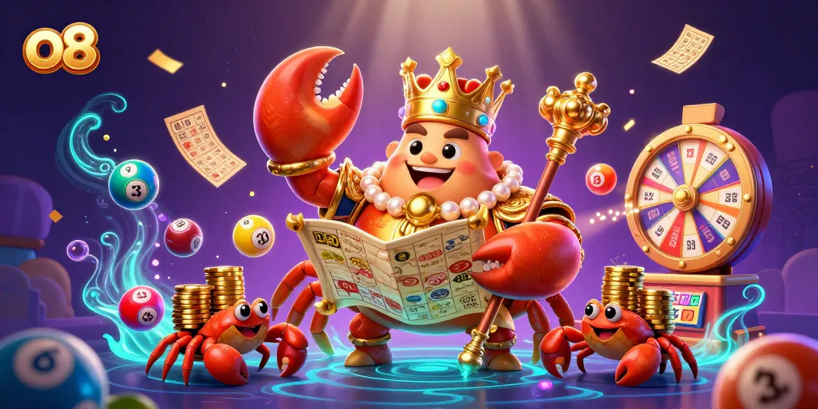 Experience exciting games at o8 with a vibrant 3D casino illustration featuring golden characters and dynamic elements.