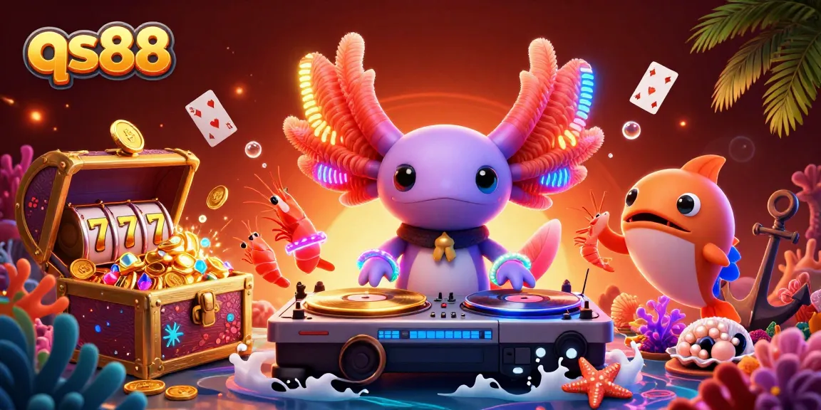Engage in exciting slots at qs88 with vibrant underwater elements and lively characters.